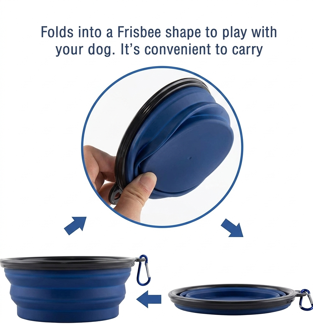 Puppy Dog Olive Oil Soap with Aloe Vera Extract, Shampoo Bar Soap, Itch Relief from Cedar Oil, Soap Base and Collapsible Water Dish, 130 Grams (Blue)