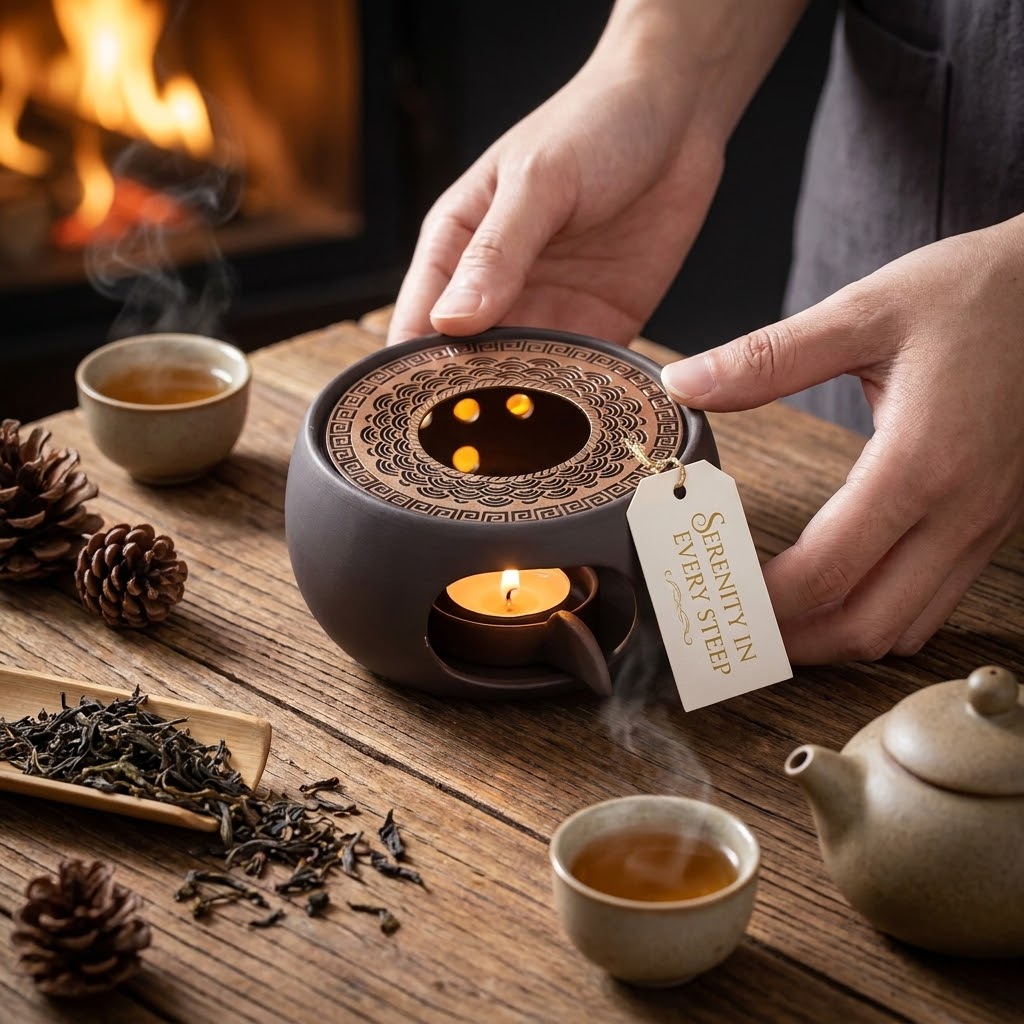 Handmade Japanese Coarse Pottery Teapot Warmer