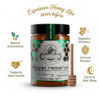 Ellora Farms, Organic Greek Raw Honey, Royal Reserve, Wild Thyme, Gift of Honey POT, Dipper Included, 450g