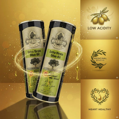 Ellora Farms, Certified PDO Extra Virgin Olive Oil, Traceable and Single Estate EVOO, Harvested in Crete, Greece, 17 oz Tin