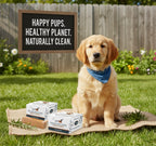 Puppy Dog Olive Oil Soap with Aloe Vera Extract, Shampoo Bar Soap, Itch Relief from Cedar Oil, Soap Base and Collapsible Water Dish, 130 Grams (Yellow)
