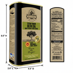 Ellora Farms, Certified PDO Extra Virgin Olive Oil, Traceable and Single Estate EVOO, Harvested in Crete, Greece, 1 Ltr Tin, 33.8 FL oz, Pack of 3