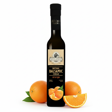 Ellora Farms, Orange Infused Thick Balsamic Vinegar, Product of Crete, Greece, 8.5 oz