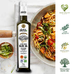 Aleta Organic & Single Estate PDO Extra Virgin Greek Olive Oil, 17 Oz Tin & 17 Oz bottle Combo