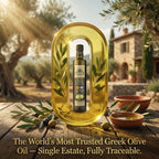 Ellora Farms, Award-Winning Extra Virgin Olive Oil, Single Sourced PDO Messara Valley, Crete Greece, Kosher, 17 FL oz Bottle
