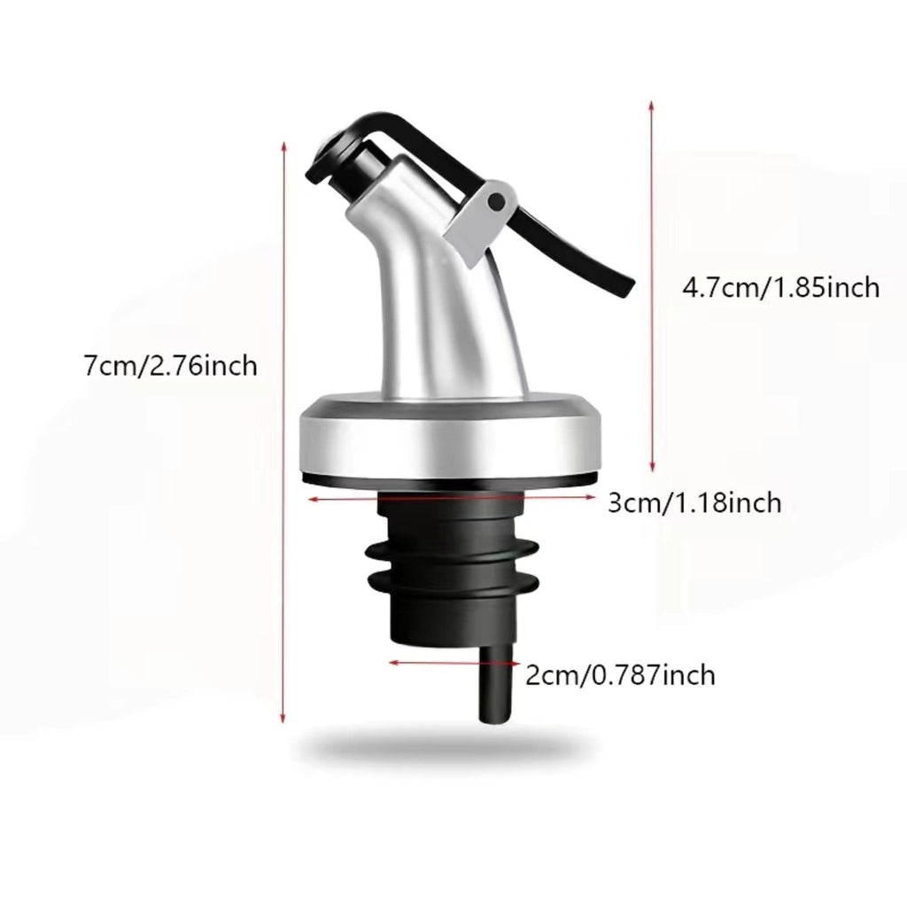 Ellora Farms, Venus Chef Pourer 4 Pk, BPA Free, Designed for Oil, Vinegar, or Dressings, Fits 16 oz bottles