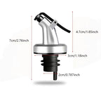 Ellora Farms, Venus Chef Pourer 4 Pk, BPA Free, Designed for Oil, Vinegar, or Dressings, Fits 16 oz bottles