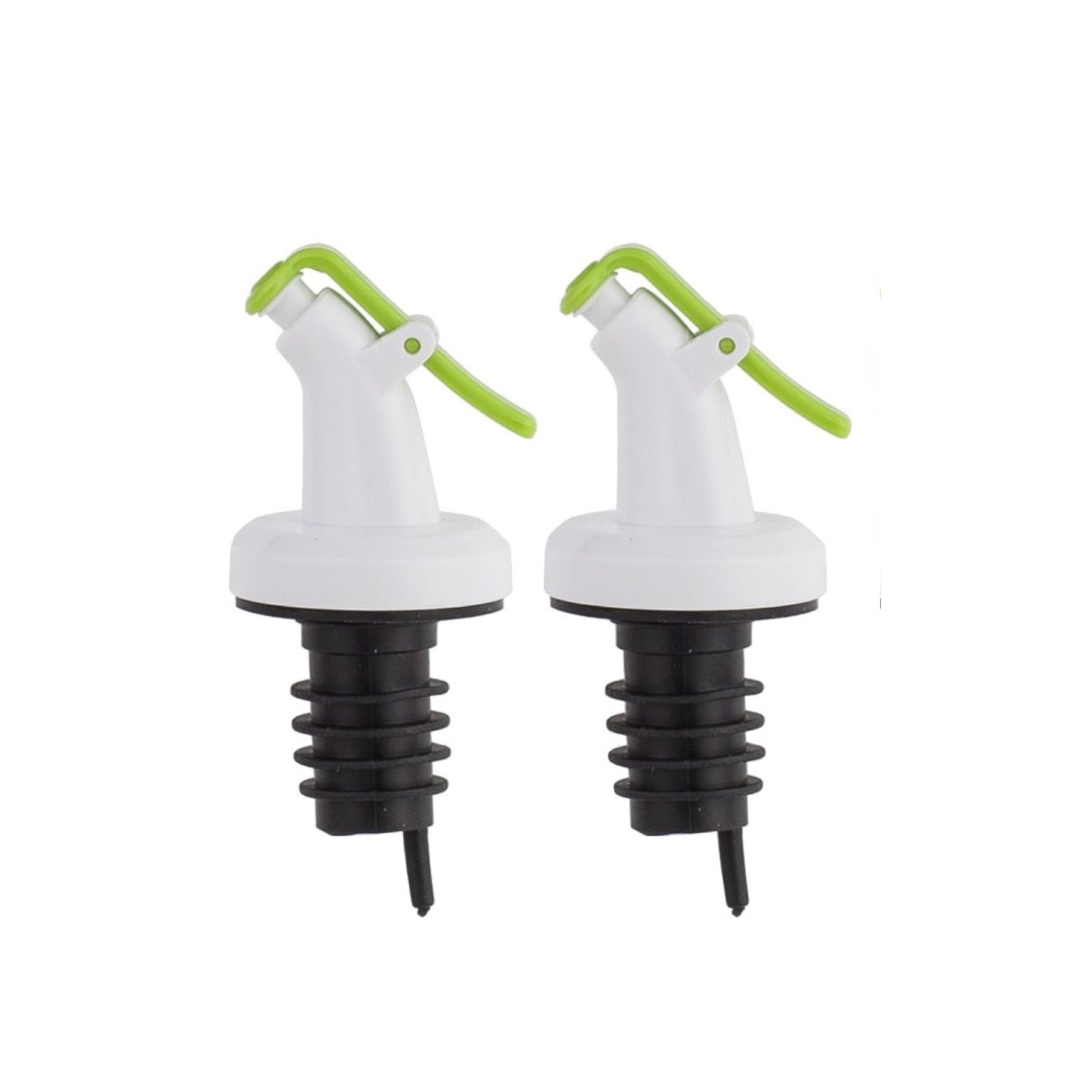 Ellora Farms, RANI Chef Pourer 2 Pk, Venus Chef Pourer, Perfect for Oil, Vinegar or Wines, Snap on Lock, Green