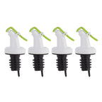 Ellora Farms, RANI Chef Pourer 4 Pk, Venus Chef Pourer, Perfect for Oil, Vinegar or Wines, Snap on Lock, Green