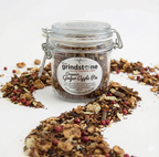 Organic Ginger Apple Pie Tea, Caffeine Free Herbal Infusion, Dessert Tea Collection, 2 oz. Jar