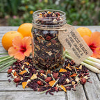 Organic Hibiscus Heaven Tea, Caffeine Free Herbal Infusion, Wellness Tea Collection, 1.5 oz. Jar