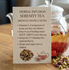 Organic SereniTea, Caffeine Free Herbal Infusion, Wellness Tea, 1.1 Oz Jar