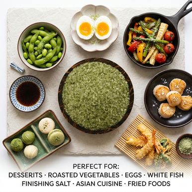 Matcha Green Tea Infused Sea Salt, Infused, Sampler Pack