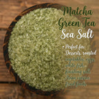 Matcha Green Tea Infused Sea Salt, Infused, Sampler Pack