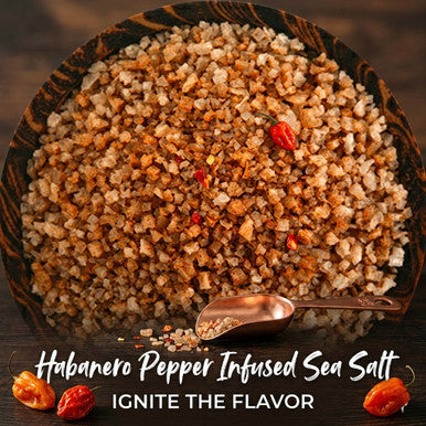 Habanero Pepper Sea Salt, Infused, 2 oz. Pouch