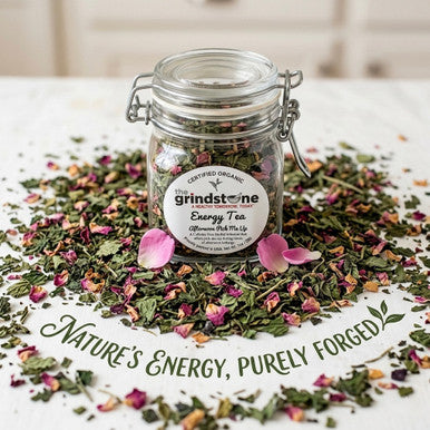 Organic Energy Tea, Caffeine Free Herbal Infusion, Wellness Tea Collection, 1.0 oz. Jar