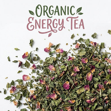 Organic Energy Tea, Caffeine Free Herbal Infusion, Wellness Tea Collection, 1.0 oz. Jar