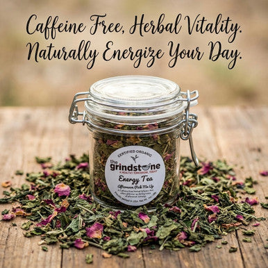 Organic Energy Tea, Caffeine Free Herbal Infusion, Wellness Tea Collection, 1.0 oz. Jar