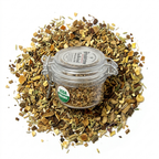 Organic Breathe Well Tea, Caffeine Free Herbal Root Infusion, Wellness Tea Collection, 1.5 oz. Jar
