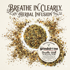 Organic Breathe Well Tea, Caffeine Free Herbal Root Infusion, Wellness Tea Collection, 1.5 oz. Jar