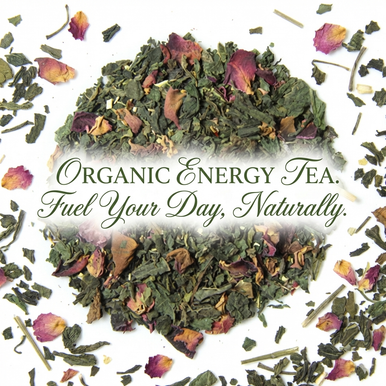 Organic Energy Tea, Caffeine Free Herbal Infusion, Wellness Tea Collection, 1.0 oz. Jar
