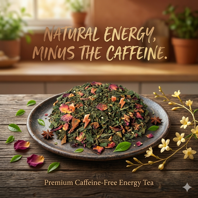 Organic Energy Tea, Caffeine Free Herbal Infusion, Wellness Tea Collection, 1.0 oz. Jar