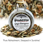 ORGANIC GINGER LEMONGRASS  TEA, Caffeine Free Herbal Tea Infusion, Wellness Tea Collection, 1.5 oz. Jar