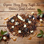 Honey Berry Truffle Tea, Caffeine Free Herbal tea with Hibiscus & White Chocolate, Dessert Tea Collection. 2 oz. Jar