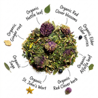 Organic ImmuniTea, Caffeine Free Herbal Infusion, Wellness Tea Collection, 1 oz. Jar