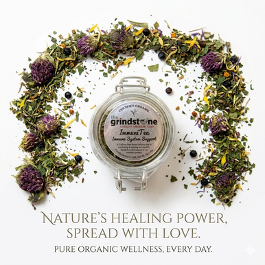 Organic ImmuniTea, Caffeine Free Herbal Infusion, Wellness Tea Collection, 1 oz. Jar