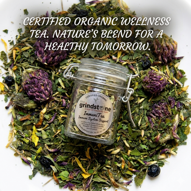 Organic ImmuniTea, Caffeine Free Herbal Infusion, Wellness Tea Collection, 1 oz. Jar
