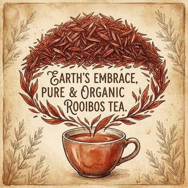 Organic Red Rooibos Tea, Caffeine Free, South African Red Bush, Wellness Tea Collection, 1.5 oz. Jar