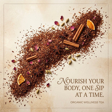 Organic Red Rooibos Tea, Caffeine Free, South African Red Bush, Wellness Tea Collection, 1.5 oz. Jar