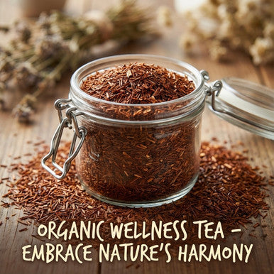 Organic Red Rooibos Tea, Caffeine Free, South African Red Bush, Wellness Tea Collection, 1.5 oz. Jar
