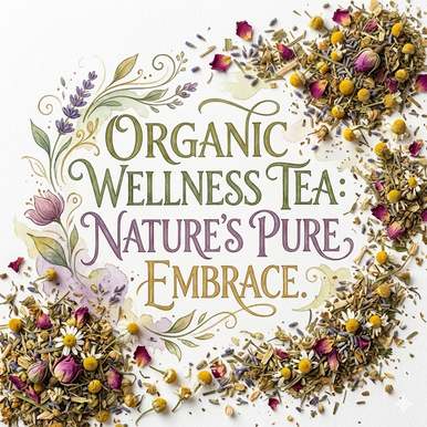 Organic Peace Tea, Caffeine Free Herbal Infusion, Wellness tea collection, 1 oz. Jar