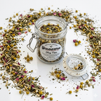 Organic Sleep Time Tea, Caffeine Free Herbal Infusion, Wellness Tea Collection, 1 oz. Jar