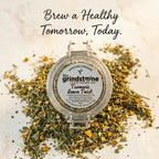 Organic Turmeric Lemon Twist Tea, Caffeine Free Herbal Infusion with Turmeric Root, Wellness Tea Collection, 1.5 oz. Jar
