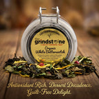 Organic White Butterscotch Tea, White Peony Tea, Dessert Tea Collection, 1 Oz Jar