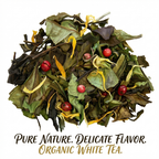 Organic White Butterscotch Tea, White Peony Tea, Dessert Tea Collection, 1 Oz Jar