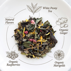 Organic White Guava Medley, White Peony Tea, Dessert Tea Collection, 1.0 oz