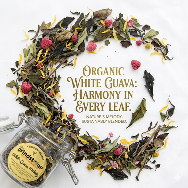 Organic White Guava Medley, White Peony Tea, Dessert Tea Collection, 1.0 oz