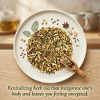 Organic Yoga Herbal Tea, Caffeine Free Tea Infusion with Fennel & Fenugreek, Wellness Tea Collection, 2 oz.