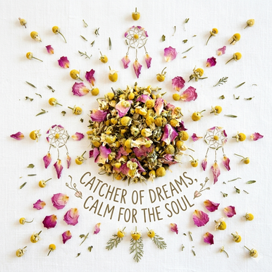 Organic Dream Catcher Tea, Caffeine Free Herbal Infusion, Wellness Tea Collection, 1 oz. Jar