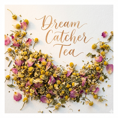 Organic Dream Catcher Tea, Caffeine Free Herbal Infusion, Wellness Tea Collection, 1 oz. Jar