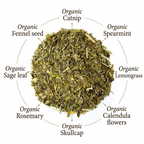 Organic Happy Tummy Tea, Caffeine Free Herbal Infusion, 1 oz Jar