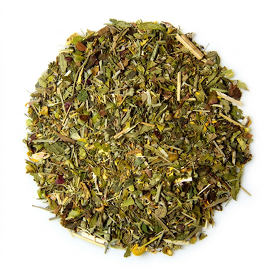 Organic Happy Tummy Tea, Caffeine Free Herbal Infusion, 1 oz Jar