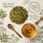 Organic Happy Tummy Tea, Caffeine Free Herbal Infusion, 1 oz Jar