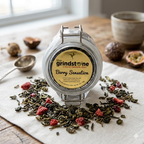BERRY SENSATION TEA, Ceylon Green Tea With Real Fruit Pieces, Dessert Tea Collection, 2 oz. Jar