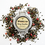 BERRY SENSATION TEA, Ceylon Green Tea With Real Fruit Pieces, Dessert Tea Collection, 2 oz. Jar
