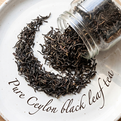 Black & White Tea, Non GMO, 2 oz. Jar